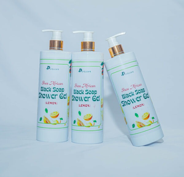 African Shea Black Soap Shower Gel (Lemon)