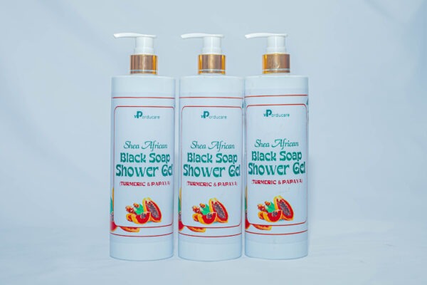 African Shea Black Soap Shower Gel (Tumeric & Papaya)