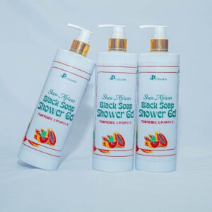 African Shea Black Soap Shower Gel (Tumeric & Papaya)