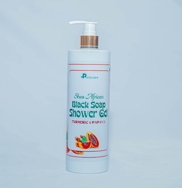 African Shea Black Soap Shower Gel (Tumeric & Papaya)